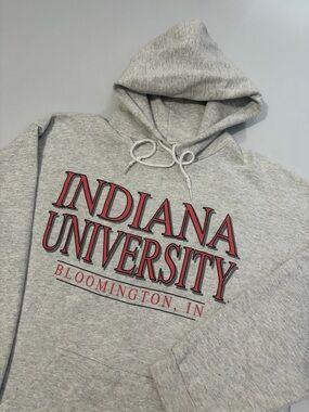 VTG TNT Indiana University IU Hoosiers Sweatshirt Adult XL 90s Gray College
